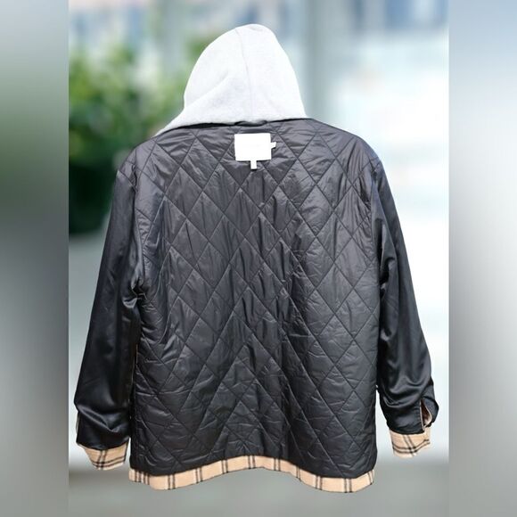 🔥🔥 Munthe READING JACKET OUTERWEAR Coat Insulated flannel Shacket Size 34 - Picture 9 of 16